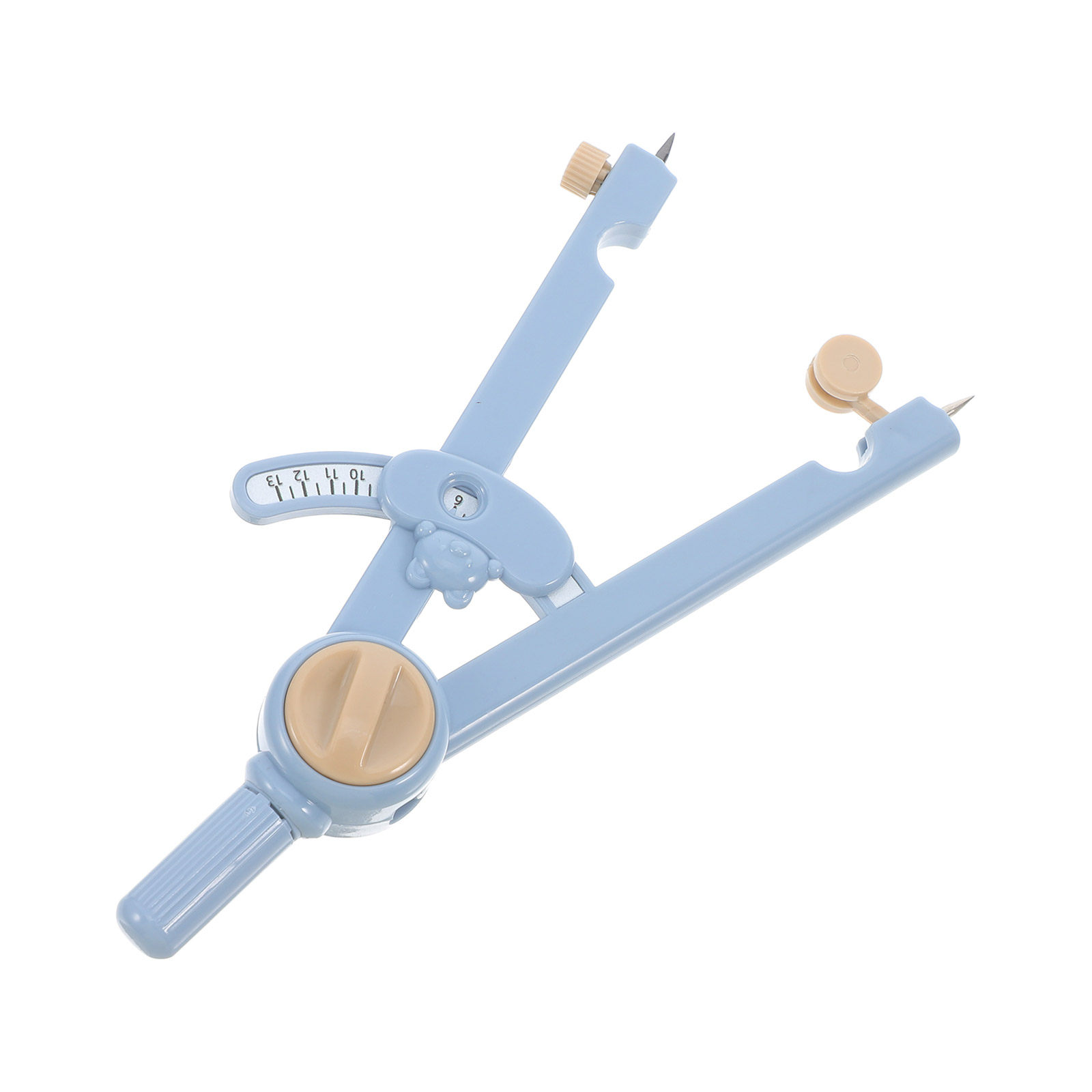 Math Geometry Set With Compass - 1 zestaw uniwersalnych metalowych cyrkieli do