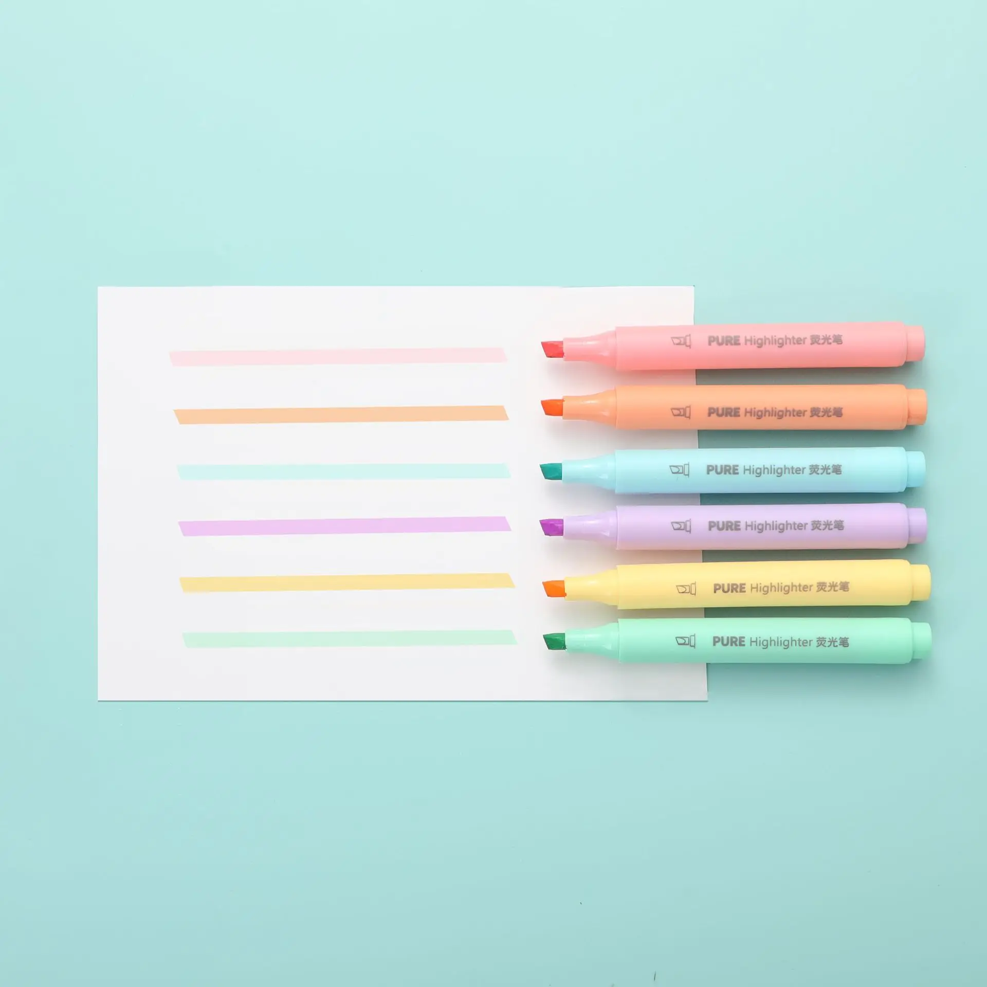 6 szt./zestaw pastelowych mark – Pastel Highlighter Set Double Ended recenzja i cena