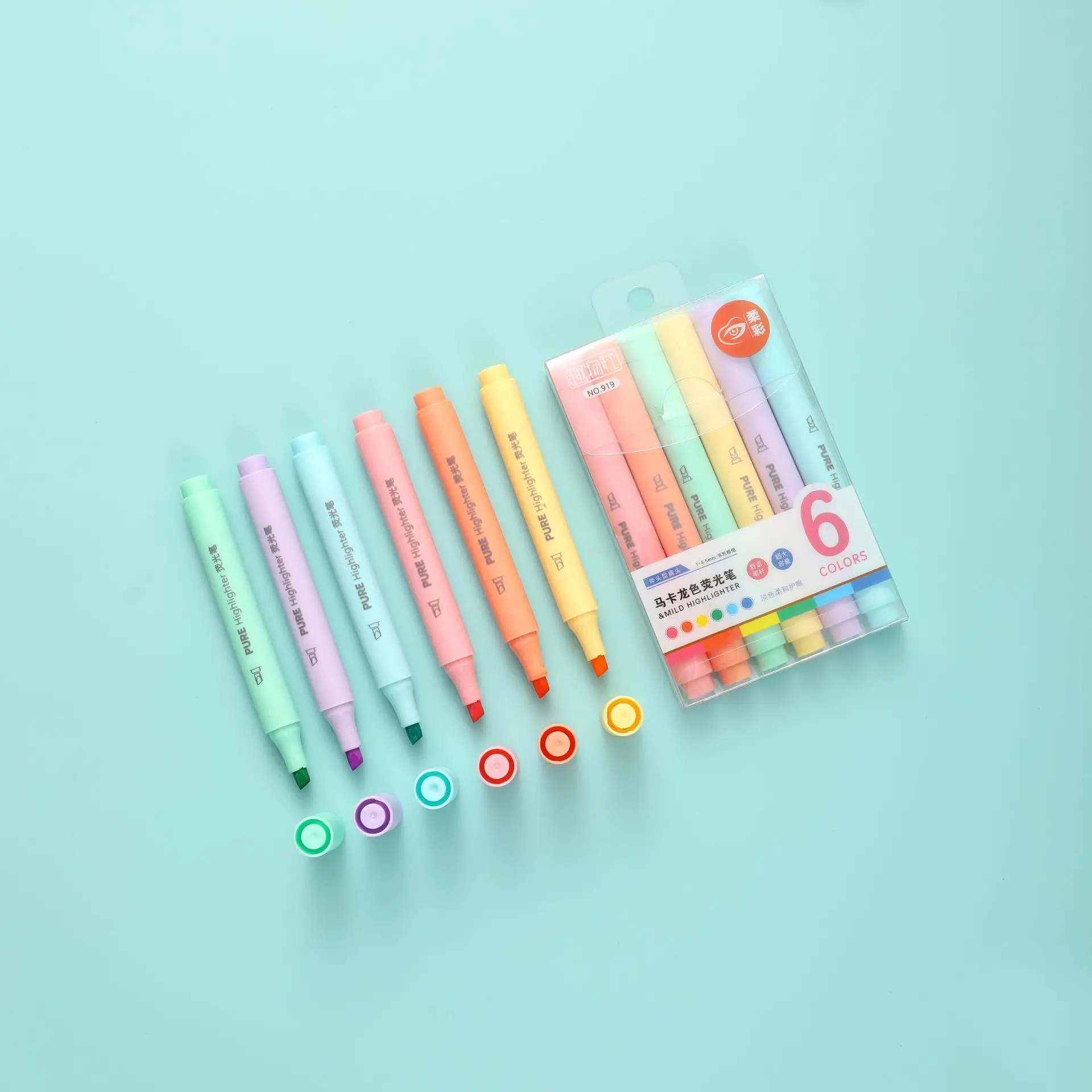6 szt./zestaw pastelowych mark – Pastel Highlighter Set Double Ended recenzja i cena