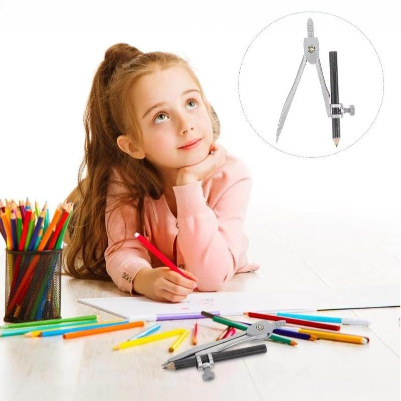 Zestaw metalowych cyrkieli z b – Math Geometry Set With Compass recenzja i cena