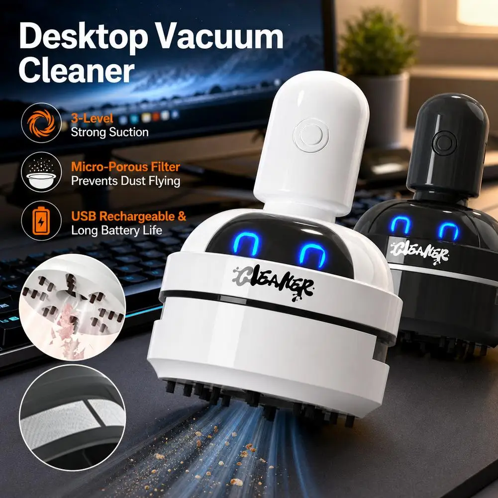 Mały, przenośny odkurzacz do u – Mini Desktop Vacuum Cleaner For Eraser Dust recenzja i cena