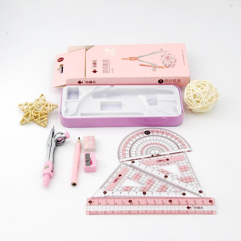 8-częściowy zestaw do rysowani – Math Geometry Set With Compass recenzja i cena