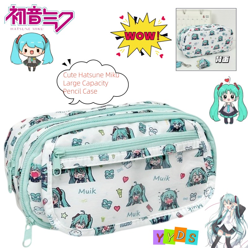 Piórnik Hatsune Miku, uroczy,  – Aesthetic Large Pencil Case Pouch recenzja i cena