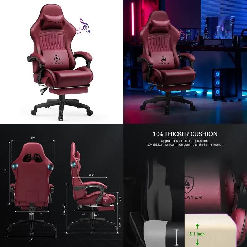 Krzesło gamingowe GTPLAYER z w – Office Furniture recenzja i cena