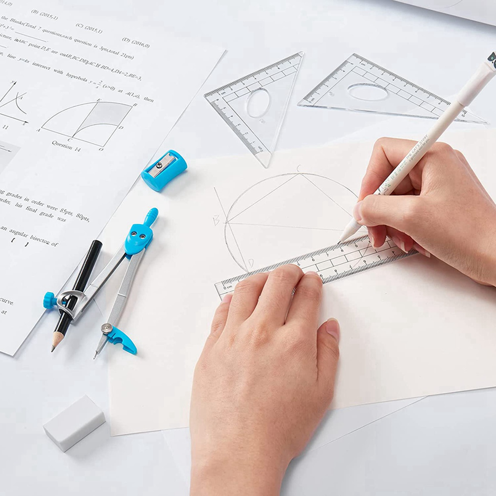 Zestaw narzędzi matematycznych – Math Geometry Set With Compass recenzja i cena