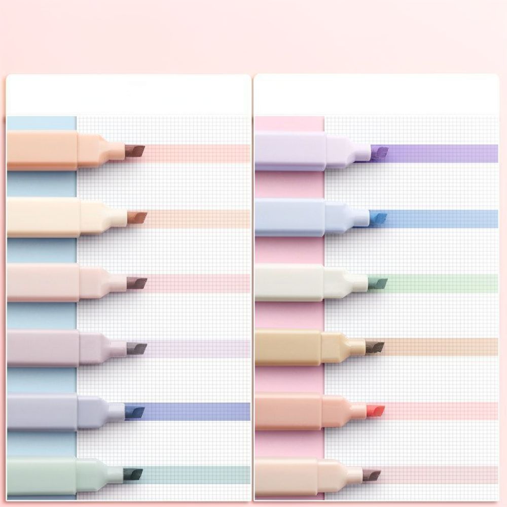 Zestaw estetycznych, pastelowy – Pastel Highlighter Set Double Ended recenzja i cena
