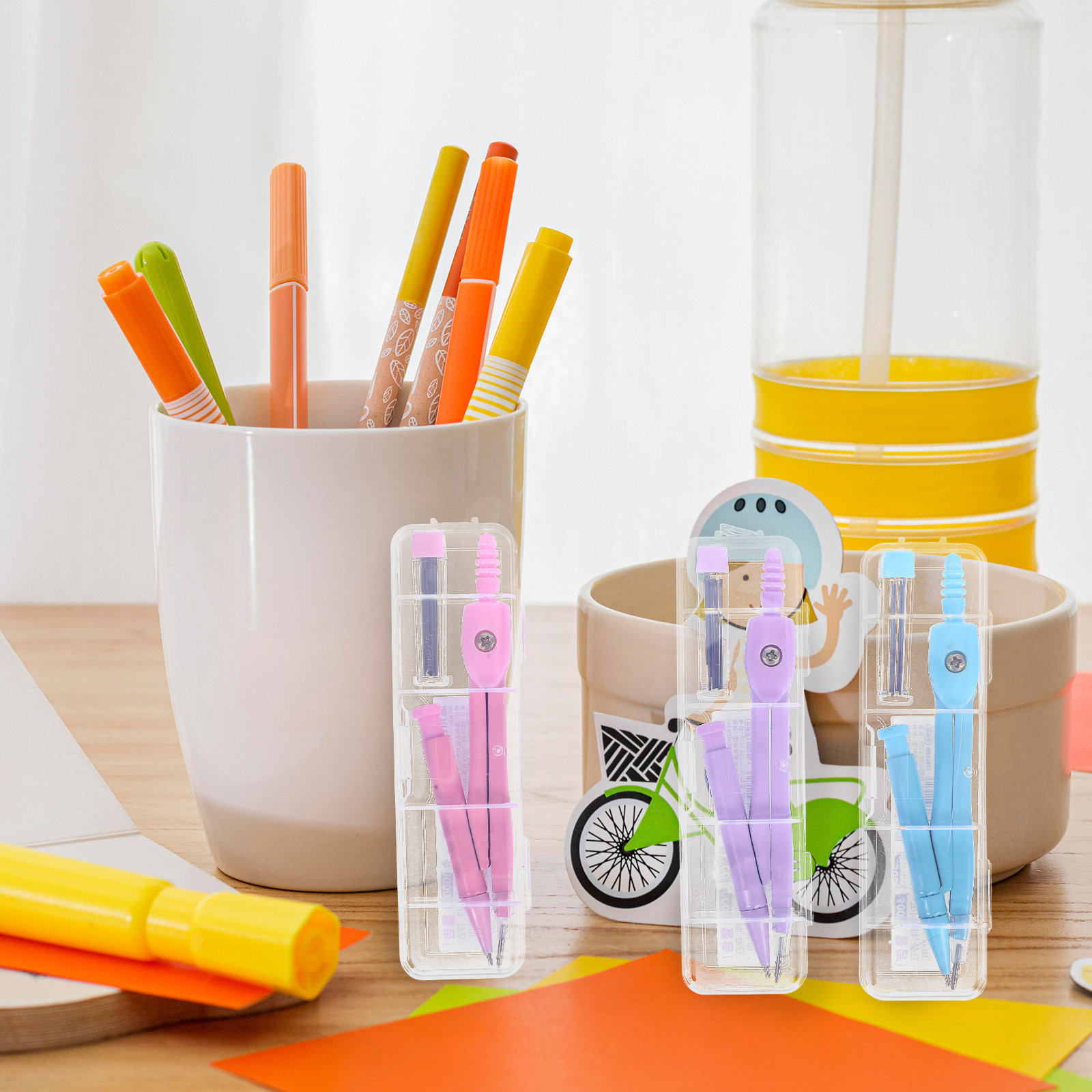 Kompas do rysowania, narzędzie – Math Geometry Set With Compass recenzja i cena